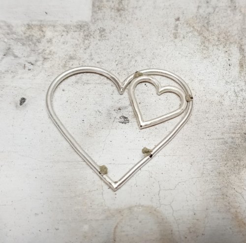 Judy Larson's No Measure Hearts, Any Size, Any Gauge  - , Contemporary Wire Jewelry, Butane Torch, Soldering, Solder, Use an ultra fine point retractable Sharpie